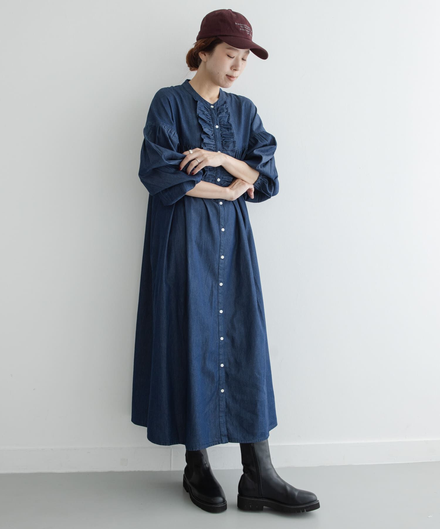 Sonny Label 「デニムフリルワンピース」|ワンピース|