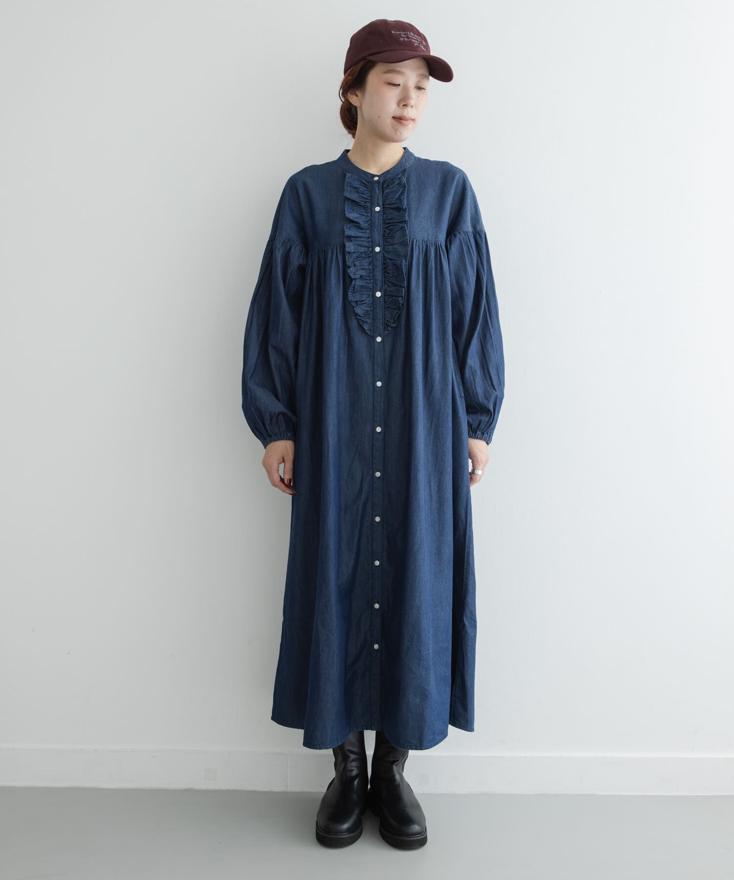 Sonny Label 「デニムフリルワンピース」|ワンピース|