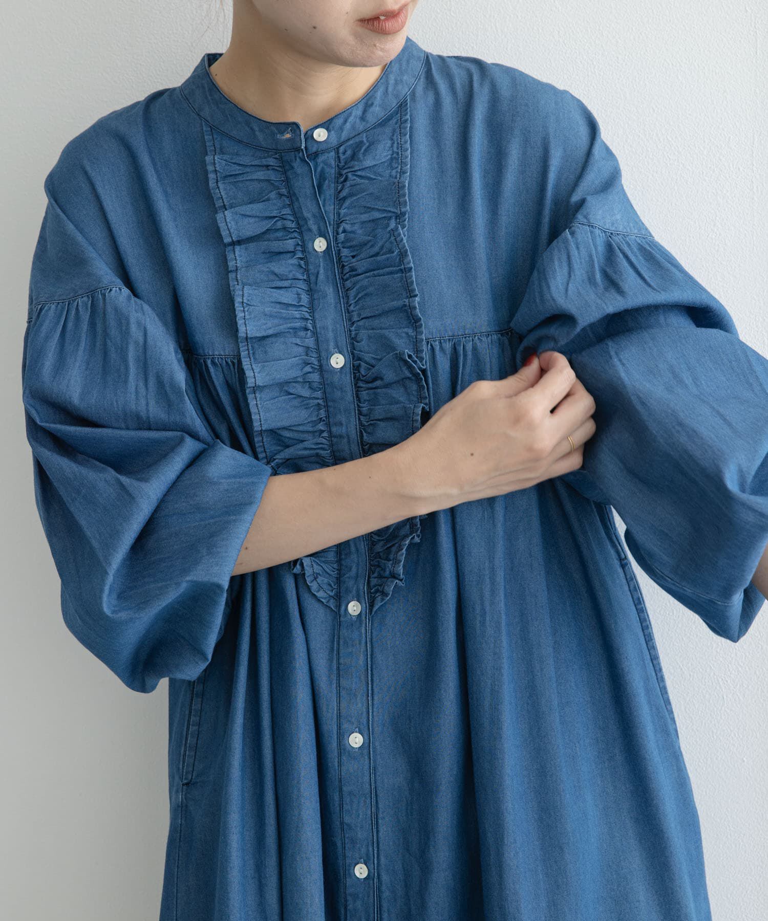 Sonny Label 「デニムフリルワンピース」|ワンピース|