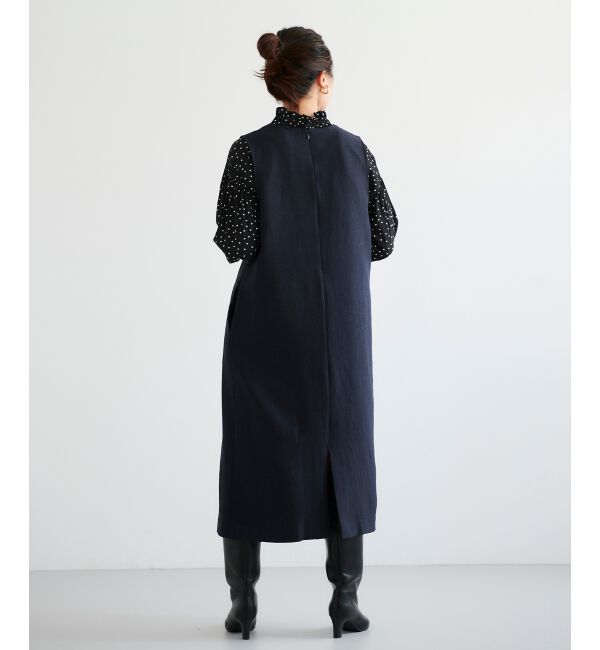  「カルゼキーネックジャンパースカート」|ジャンパースカート|