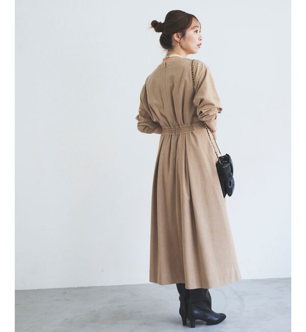 le.coeur blanc「コーデュロイタックワンピース」|ワンピース|