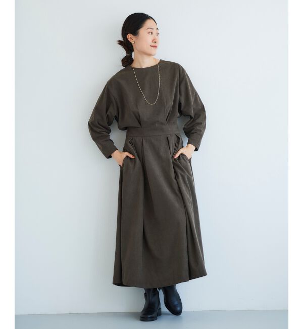 le.coeur blanc「コーデュロイタックワンピース」|ワンピース|
