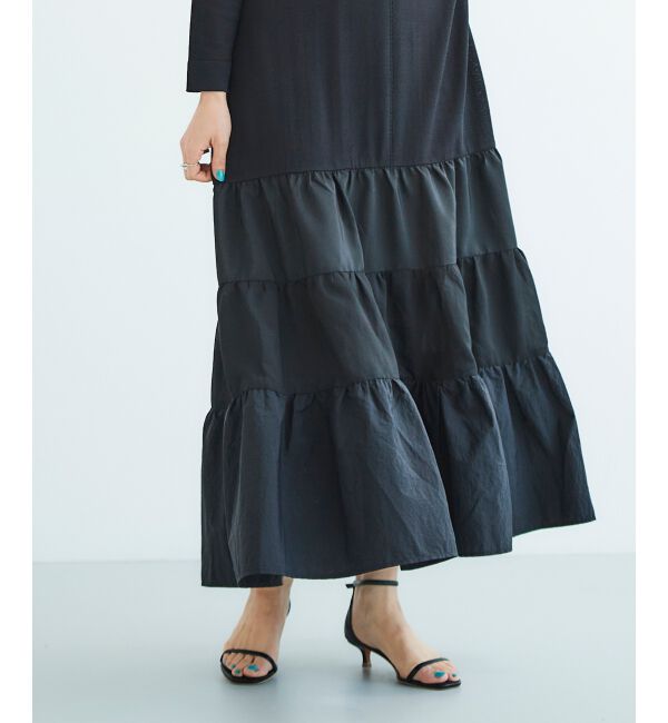 le.coeur blanc「《手洗い可能》TORRAZZO DONNAニットドッキングワンピース」|ワンピース|