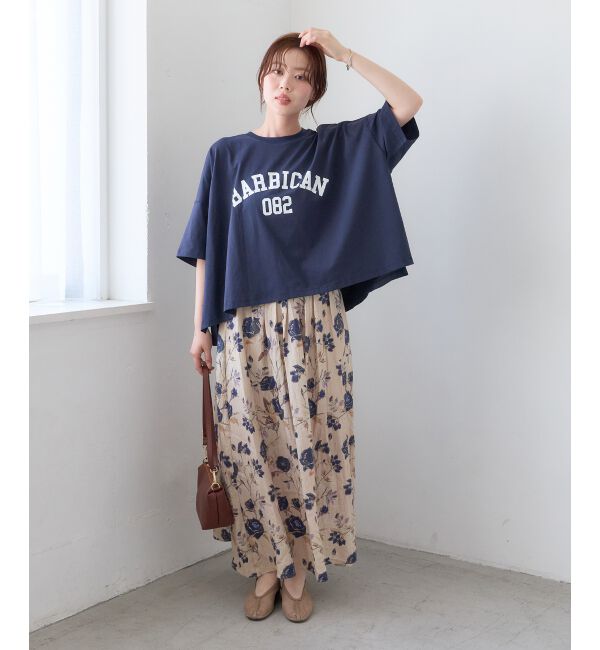  「《WEB限定》カレッジロゴオーバーTシャツ」|Tシャツ・カットソー|