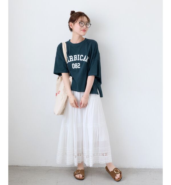  「《WEB限定》カレッジロゴオーバーTシャツ」|Tシャツ・カットソー|