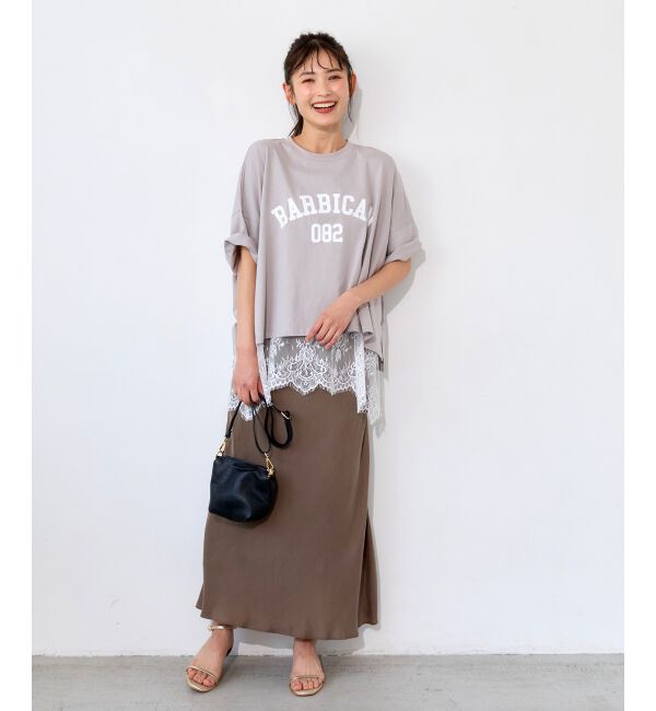  「《WEB限定》カレッジロゴオーバーTシャツ」|Tシャツ・カットソー|