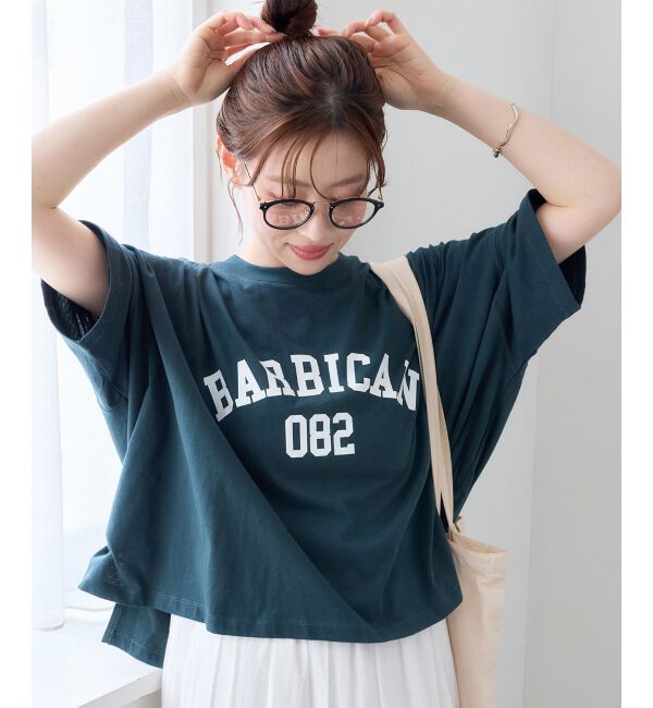  「《WEB限定》カレッジロゴオーバーTシャツ」|Tシャツ・カットソー|Ｄ／グリーン