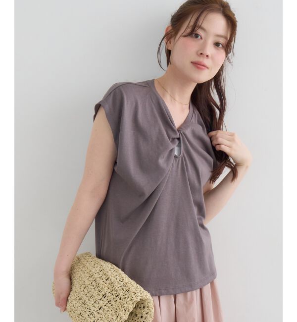  「《WEB限定》フロントツイストTシャツ」|Tシャツ・カットソー|