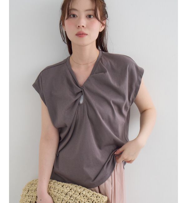  「《WEB限定》フロントツイストTシャツ」|Tシャツ・カットソー|