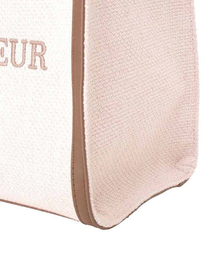 Maison de FLEUR「スカーフ付きツイードスクエア2Wayトート」|トートバッグ|