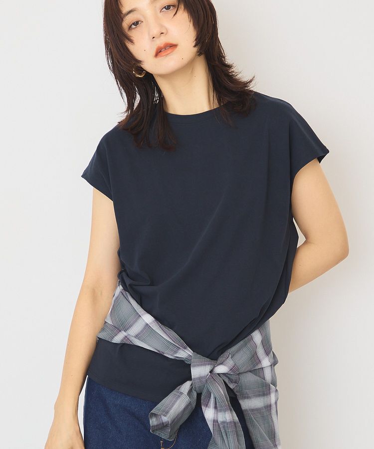 AMERICAN HOLIC「【近赤外線カット・UVカット】フレンチスリーブプルオーバー」|Tシャツ・カットソー|