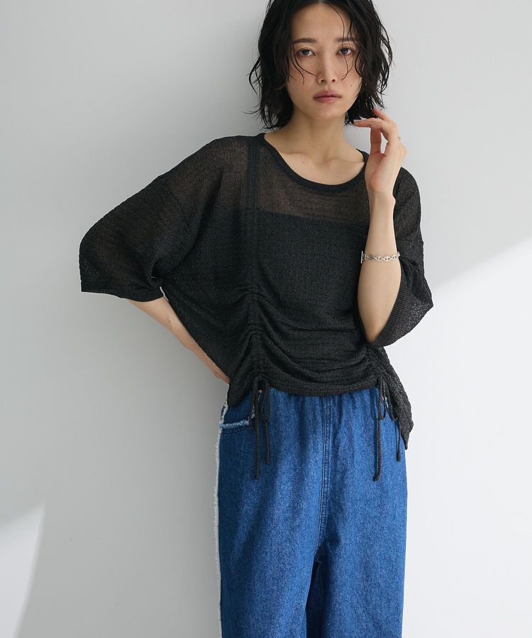 Green Parks「・ELENCARE DUE シャーリングシアーニット」|ニット・セーター|