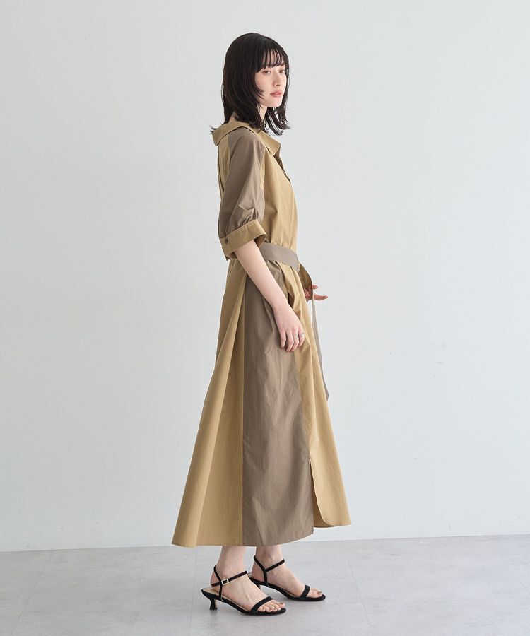 Editt by YECCA VECCA「ベルト付きスキッパーシャツワンピース」|ワンピース|