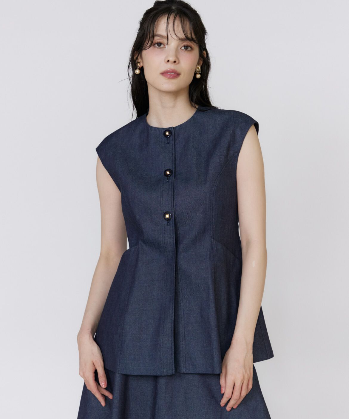 Maglie le cassetto「《美人百花9月号掲載》《ﾌﾗﾝﾄﾞﾙ45周年限定ｺﾚｸｼｮﾝ》ｼｱｰﾄ 」|ダウンベスト・ベスト|