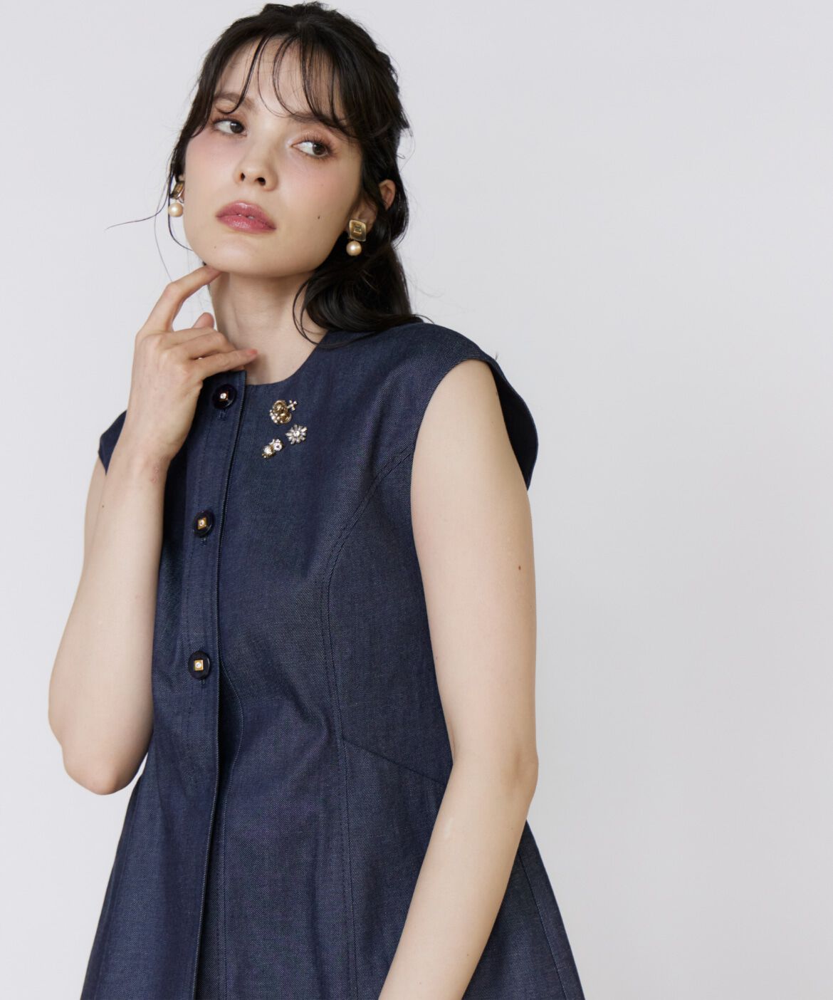 Maglie le cassetto「《美人百花9月号掲載》《ﾌﾗﾝﾄﾞﾙ45周年限定ｺﾚｸｼｮﾝ》ｼｱｰﾄ 」|ダウンベスト・ベスト|