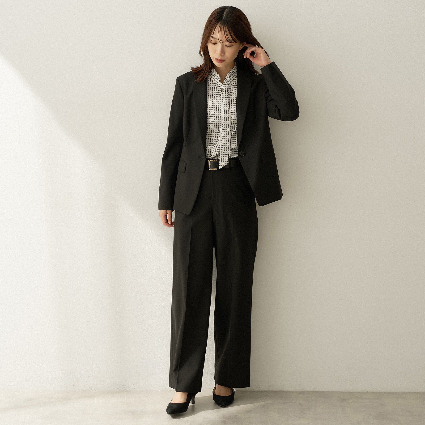 UNTITLED「【セットアップ】ウールブレンドワイドパンツ」|その他|