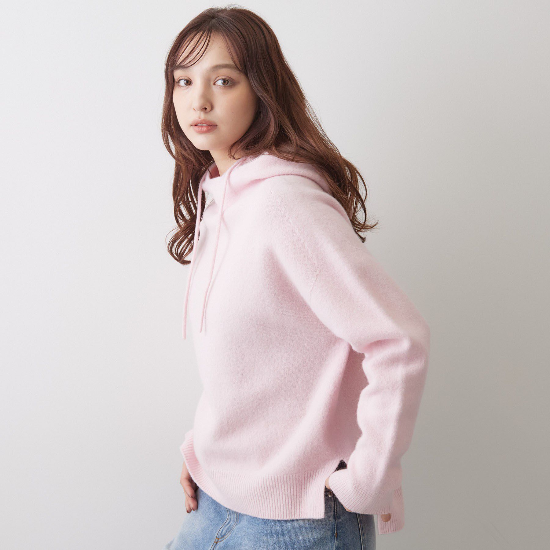DRESSTERIOR「カシミヤブレンドフードニット」|ニット・セーター|