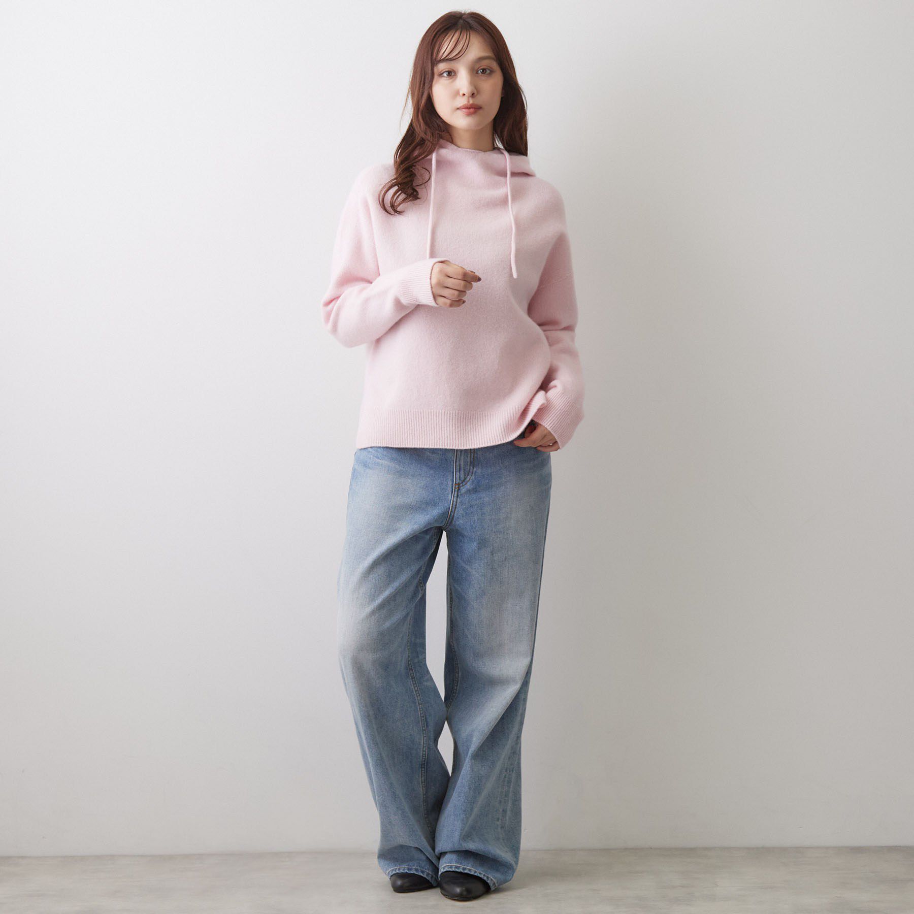 DRESSTERIOR「カシミヤブレンドフードニット」|ニット・セーター|
