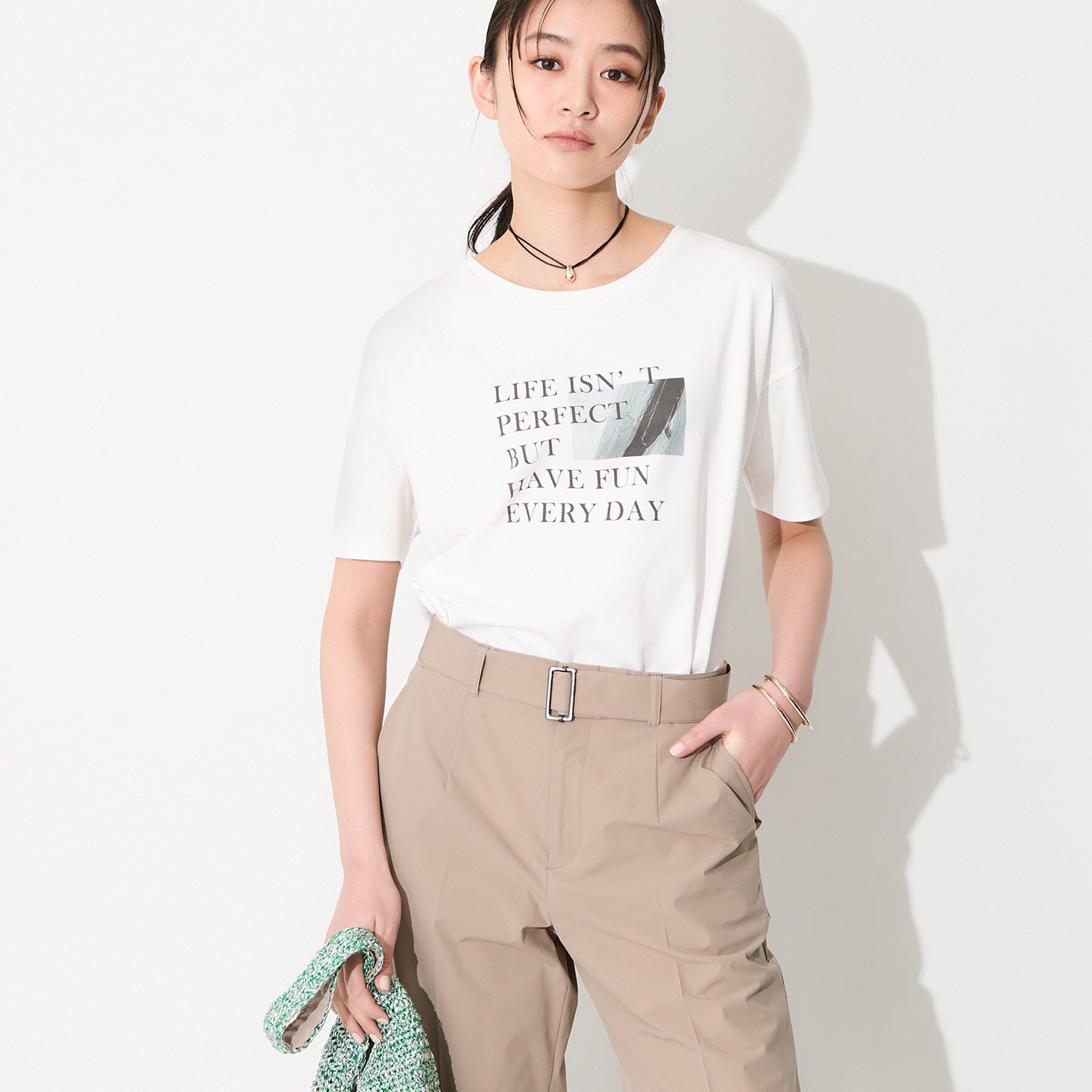INDIVI「【選べるバリエーション】プリントTシャツ」|Tシャツ・カットソー|