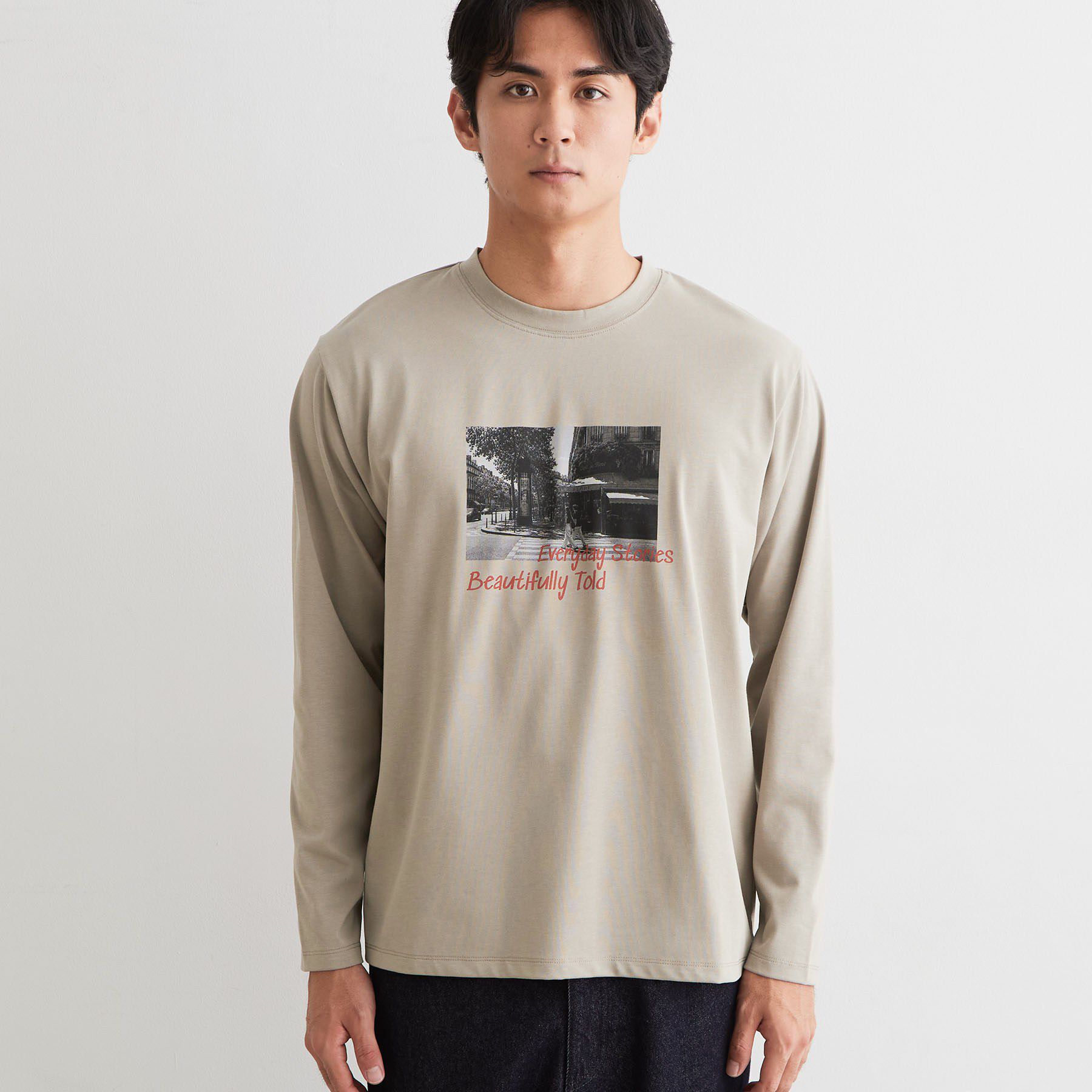 THE SHOP TK「フォトシプリント 長袖Tシャツ」|Tシャツ・カットソー|