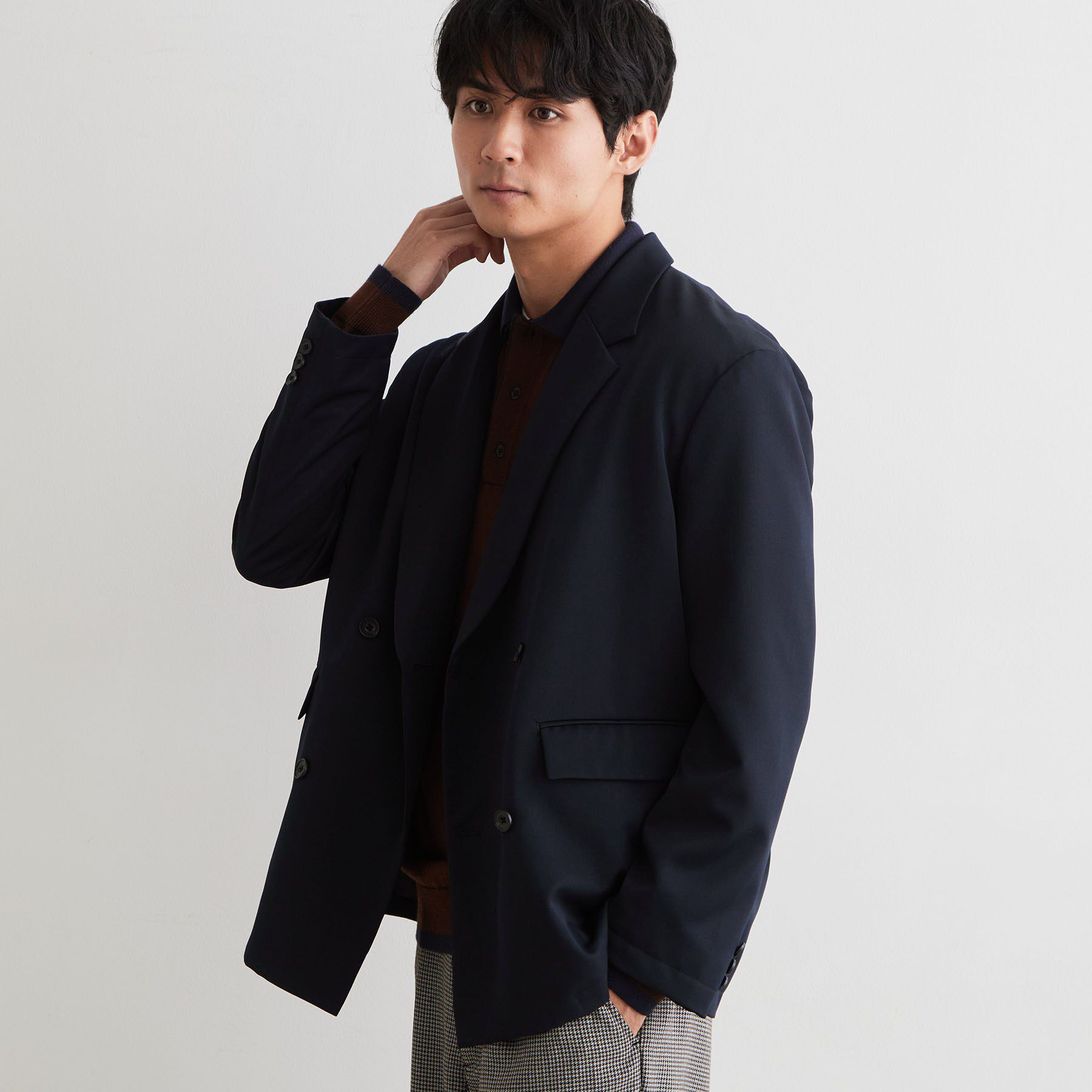 THE SHOP TK「ダブルブレストジャケット」|テーラードジャケット|