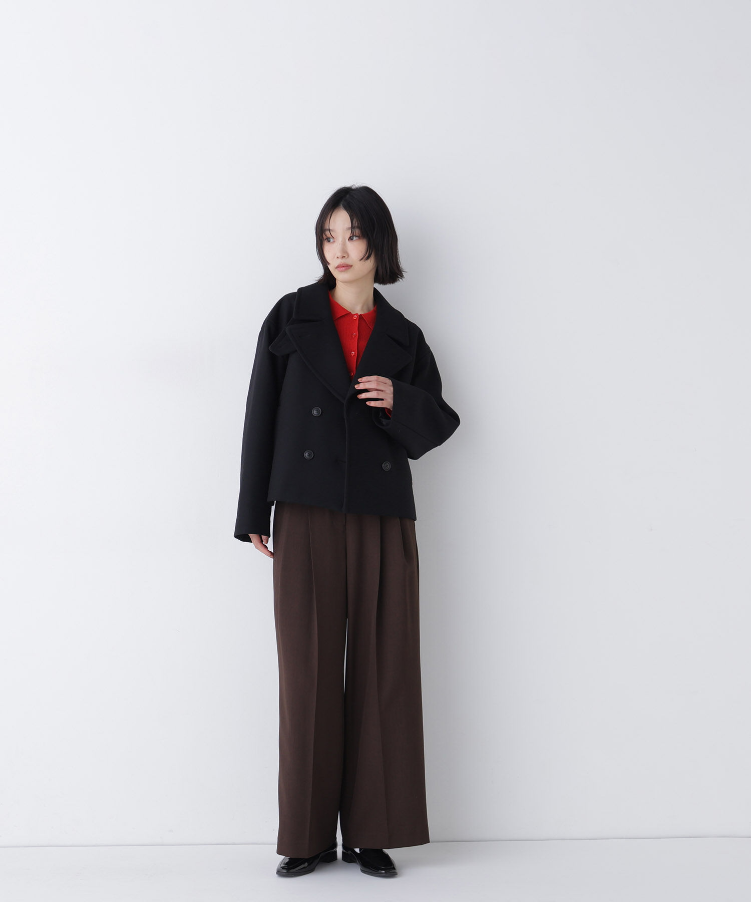  「＜FABRICA＞ショートPコート」|ブルゾン・スタジャン|
