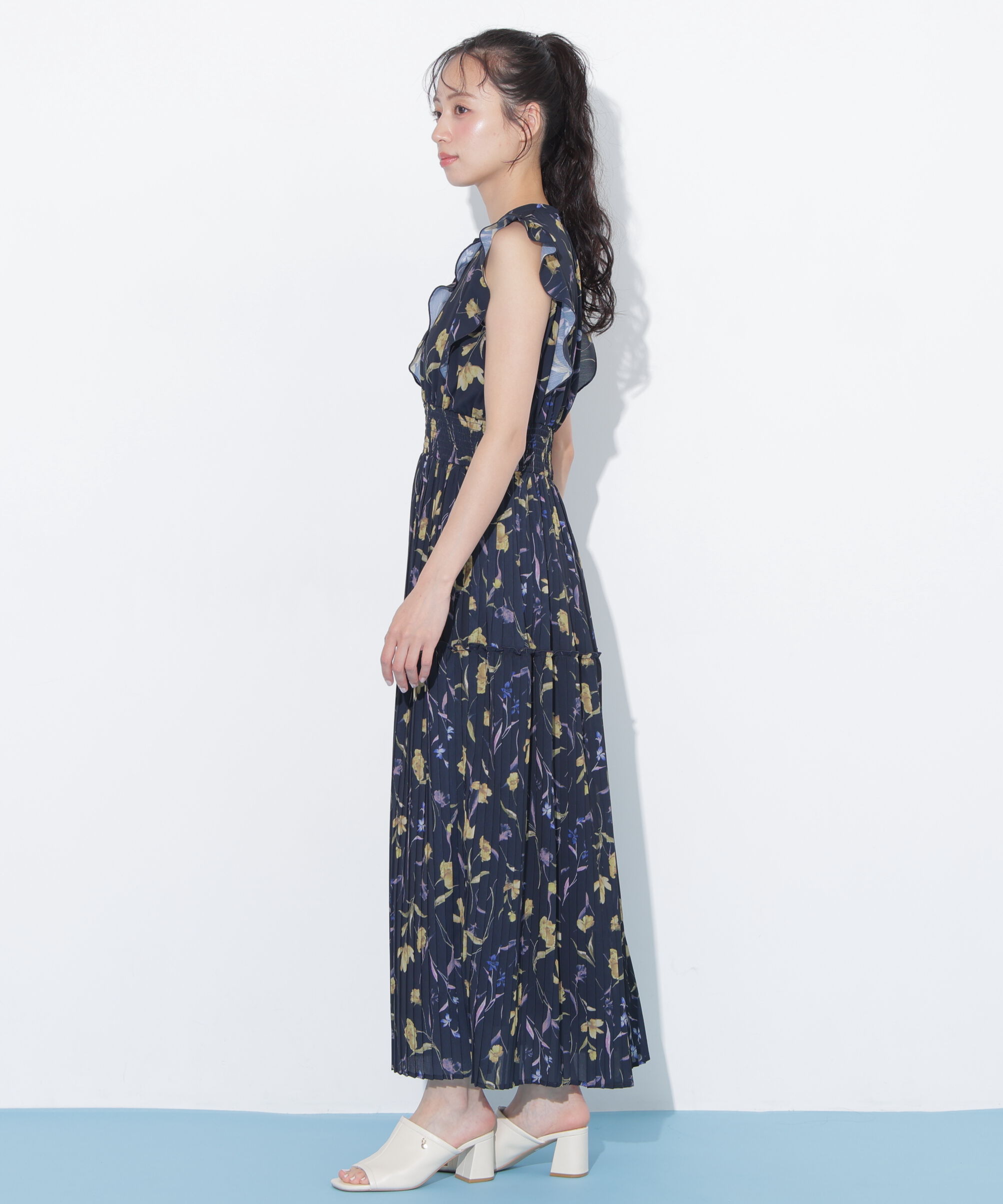  「シフォンプリーツワンピース」|ワンピース|
