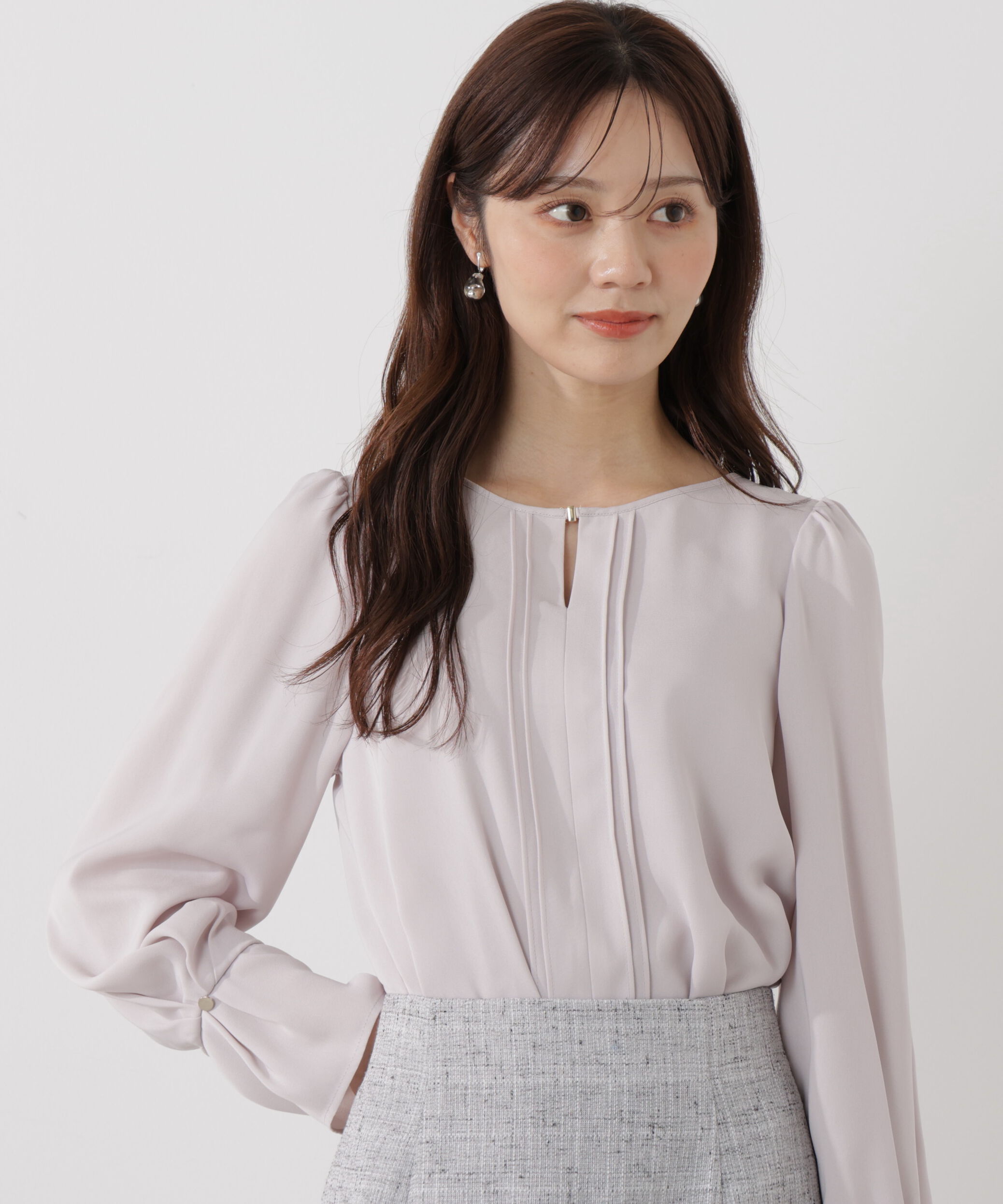 PROPORTION BODY DRESSING「＜ウォッシャブル＞ピンタックブラウス」|シャツ・ブラウス|