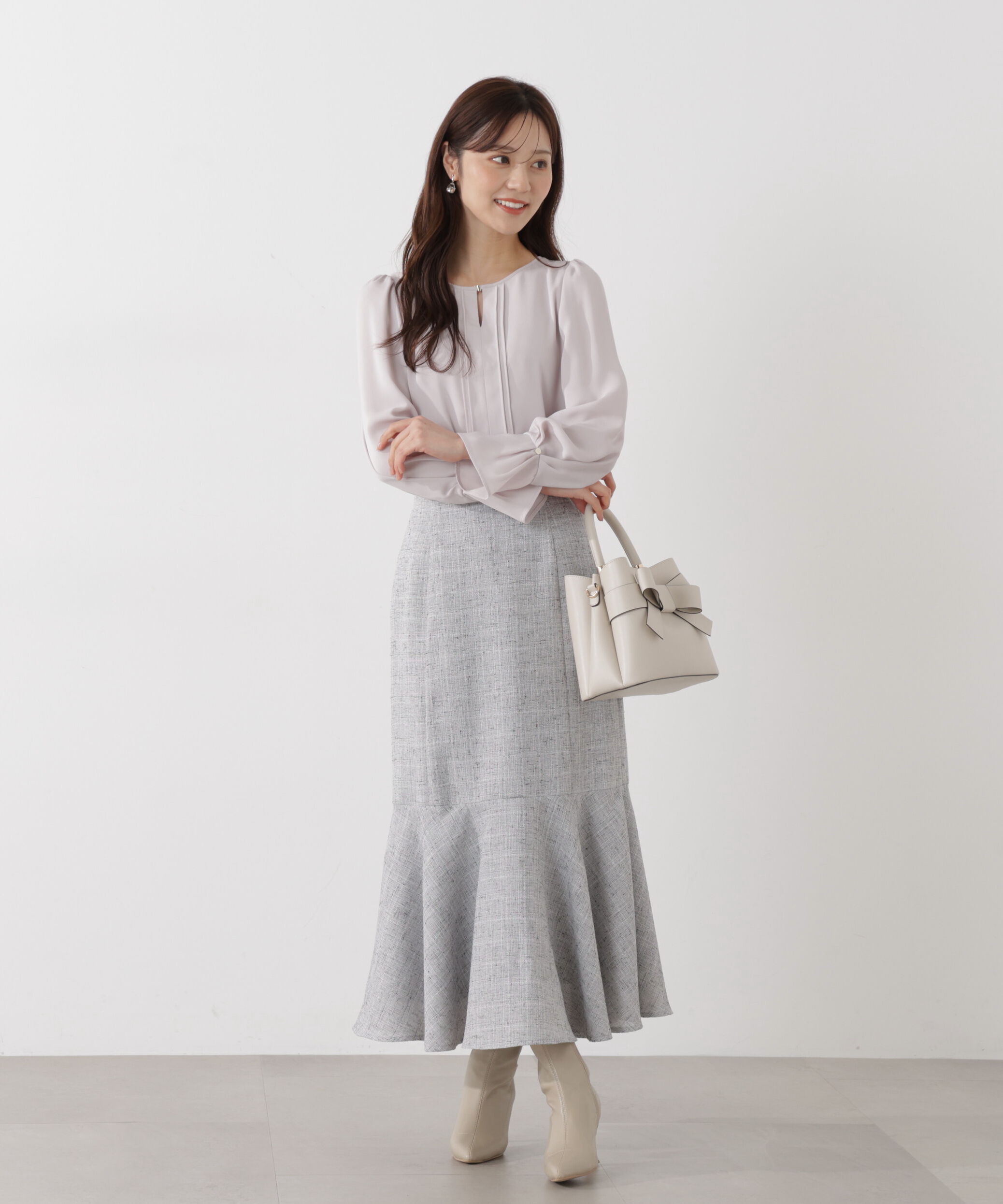 PROPORTION BODY DRESSING「＜ウォッシャブル＞ピンタックブラウス」|シャツ・ブラウス|