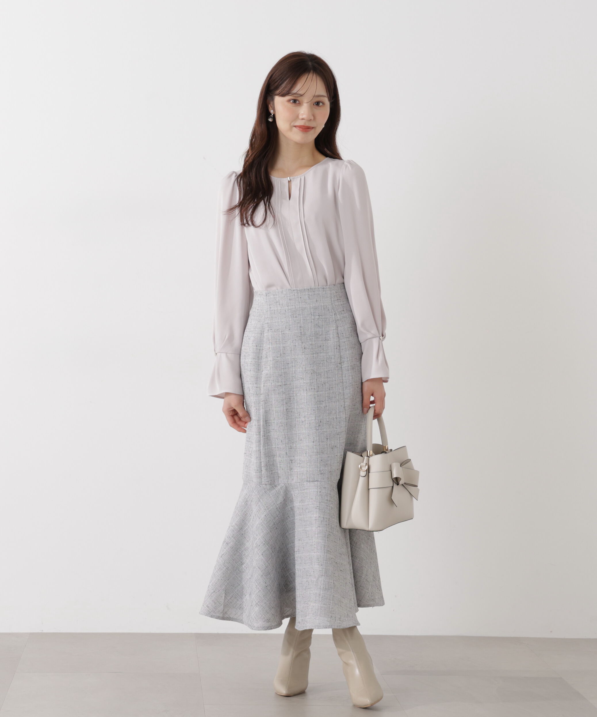 PROPORTION BODY DRESSING「＜ウォッシャブル＞ピンタックブラウス」|シャツ・ブラウス|