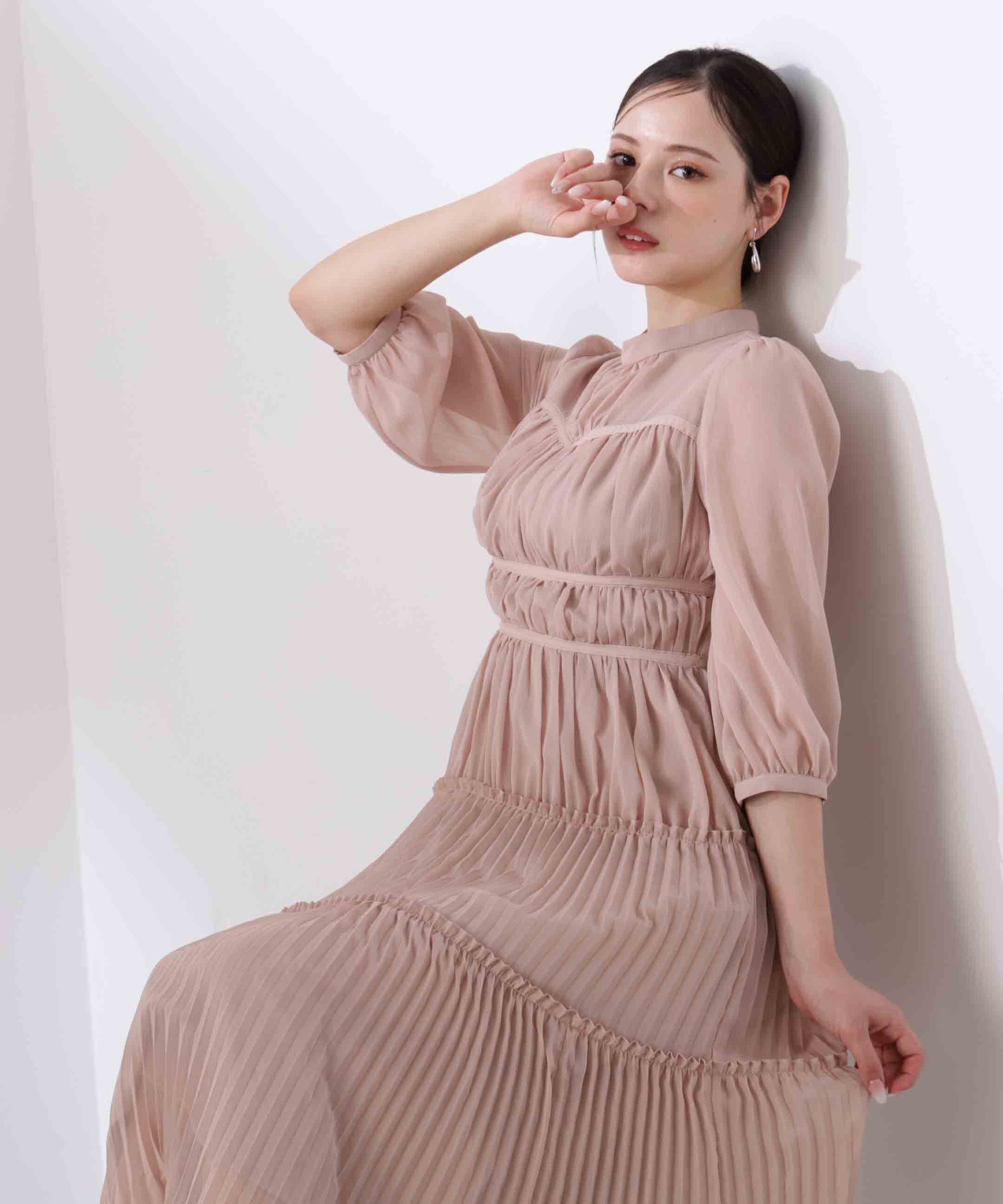 PROPORTION BODY DRESSING「＜L＞ピンタックロングワンピース　26SS」|ワンピース|