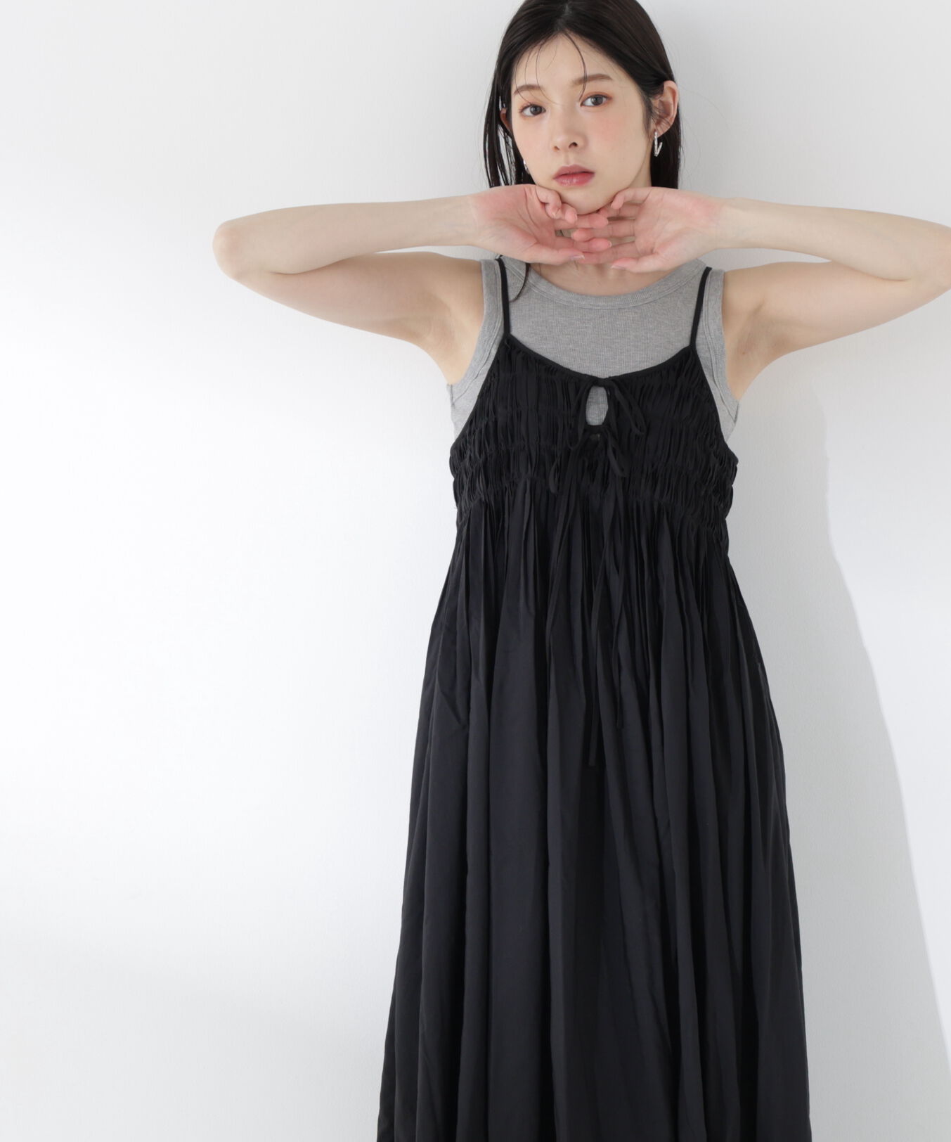PROPORTION BODY DRESSING「〈a/mie〉タックキャミワンピース26SS」|ワンピース|