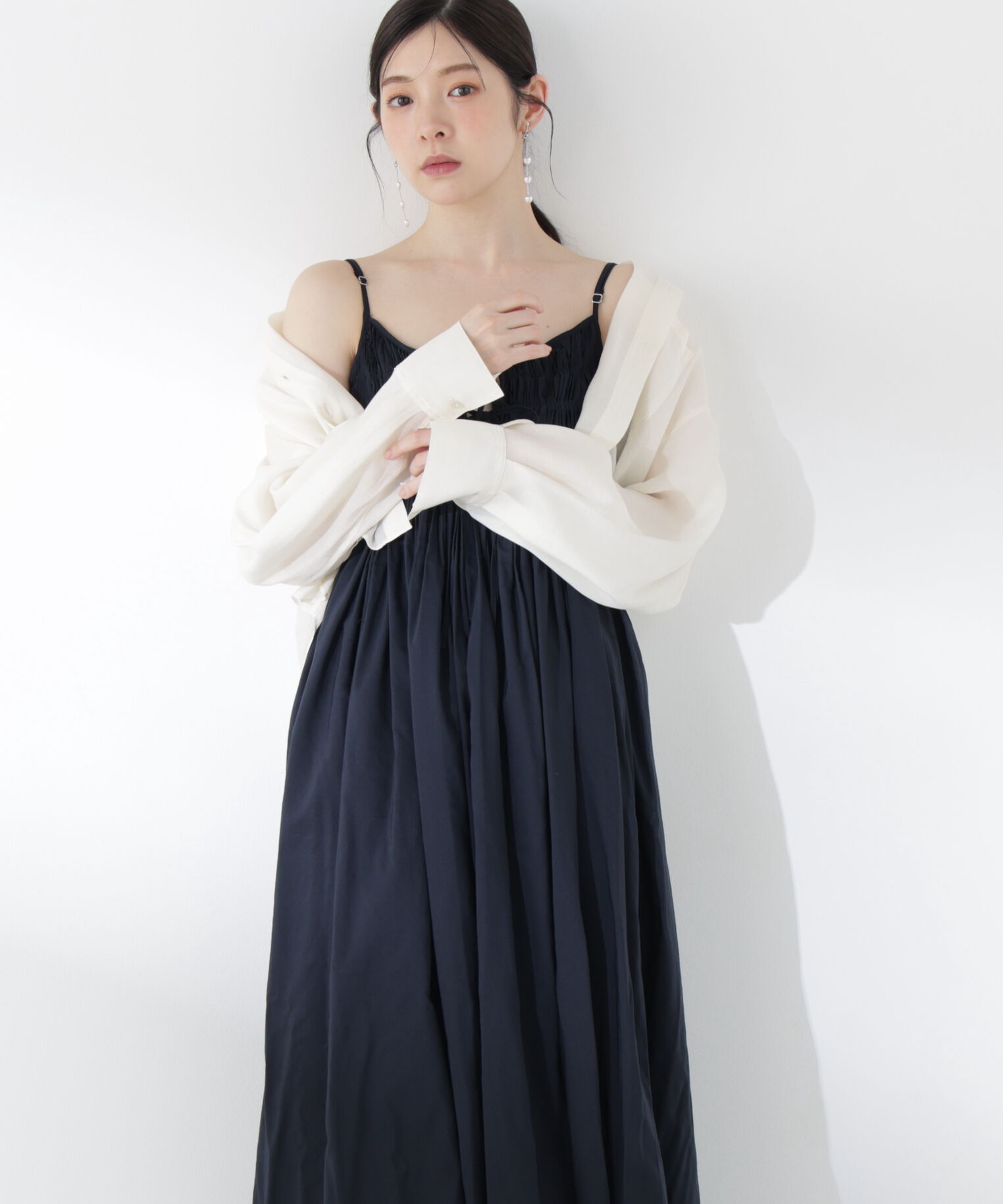 PROPORTION BODY DRESSING「〈a/mie〉タックキャミワンピース26SS」|ワンピース|