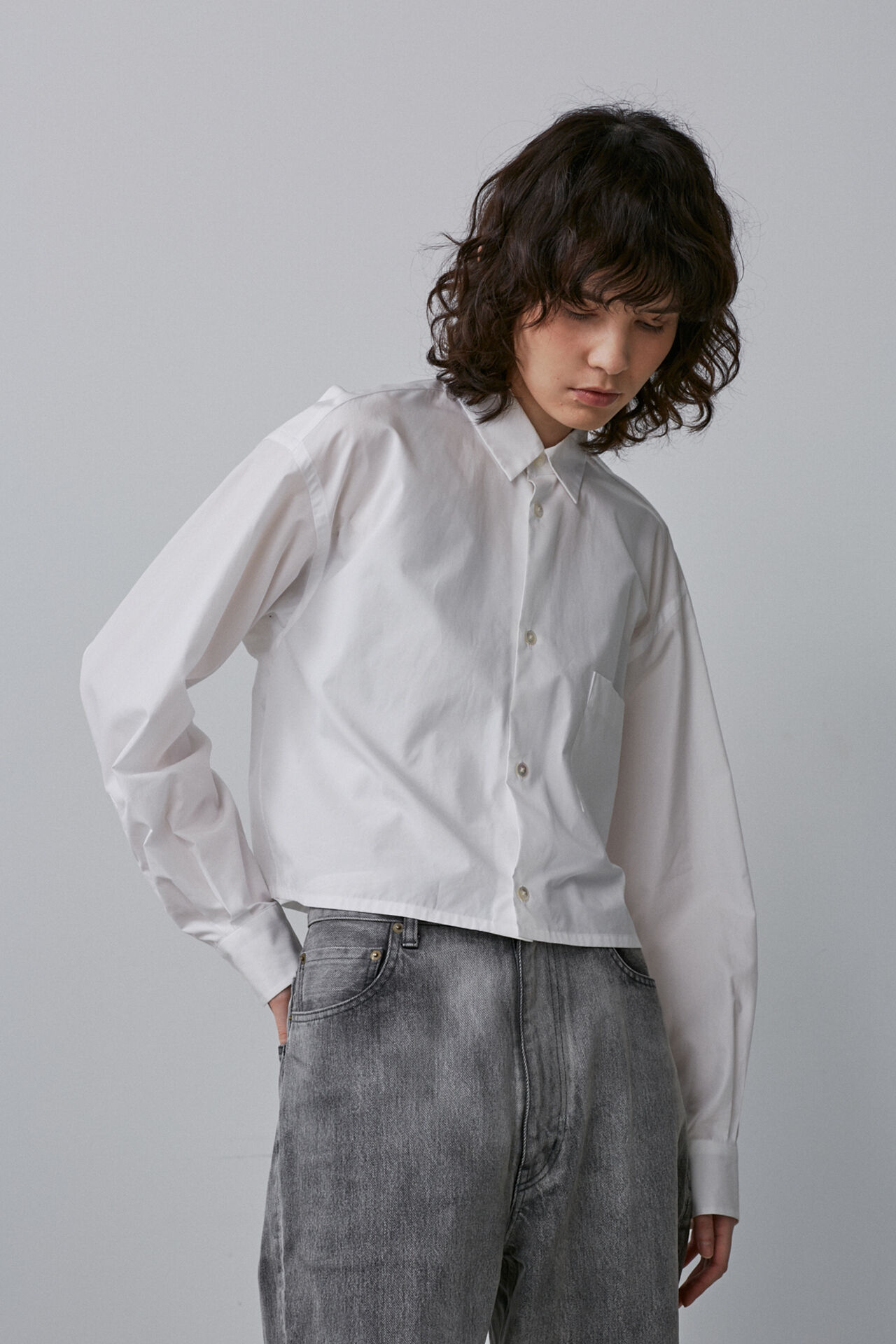 YLEVE 「YLEVE / COTTON TYPEWRITER SHORT SH」|シャツ・ブラウス|ホワイト