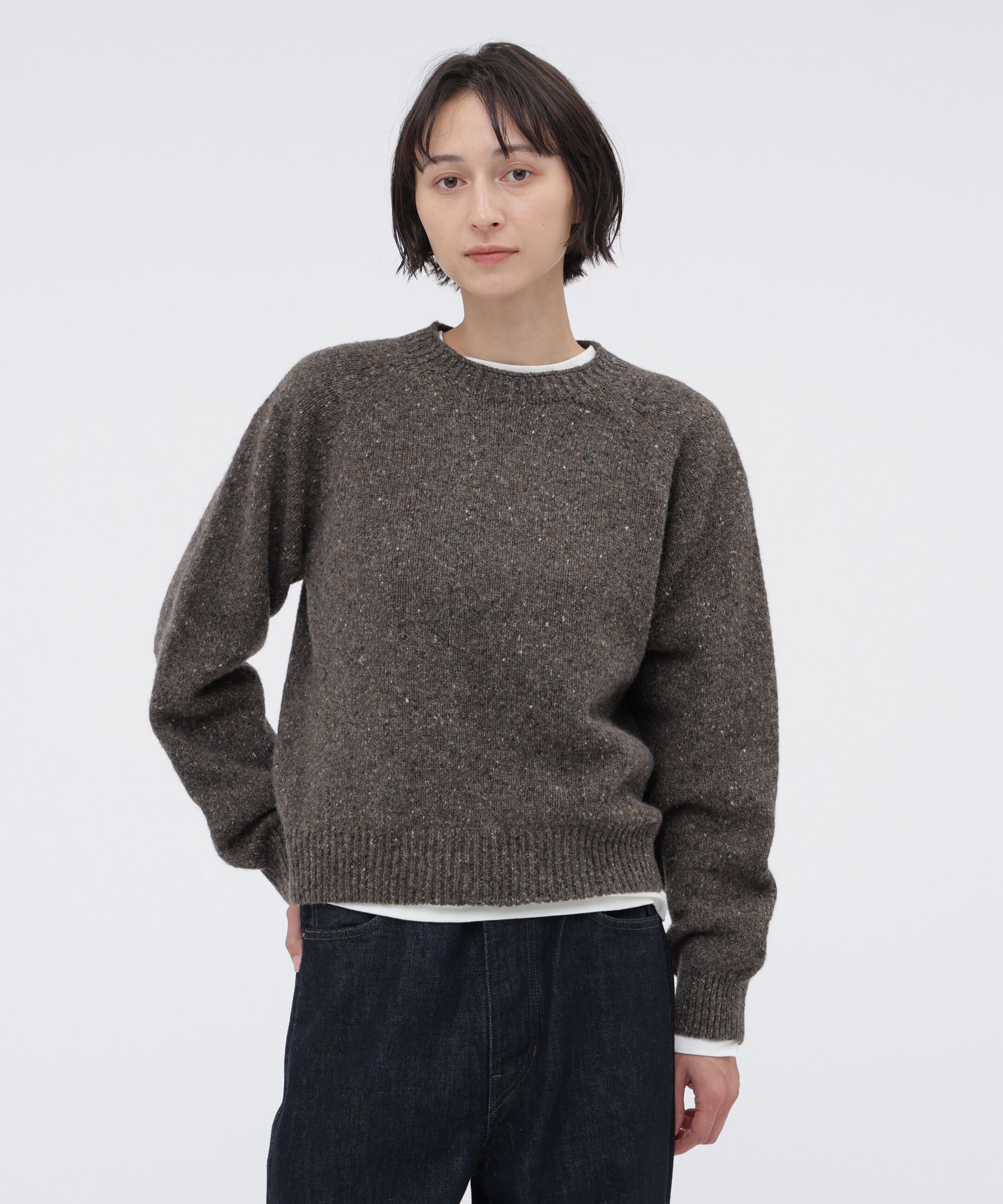  「SOFT DONEGAL WOOL KNITWEAR」|ニット・セーター|BROWN