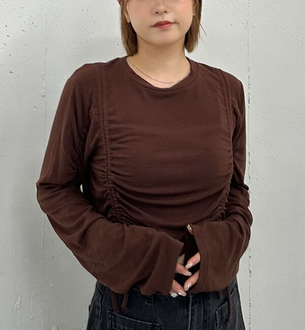 archives「ドロストギャザーカットＴＯＰＳ」|Tシャツ・カットソー|
