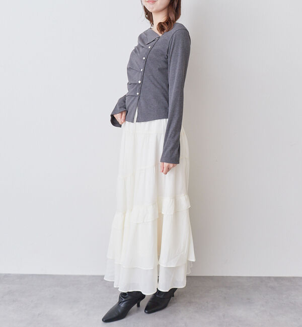 archives「【ＯＮかわ】２ｗａｙアシメボタンカットＴＯＰＳ」|Tシャツ・カットソー|