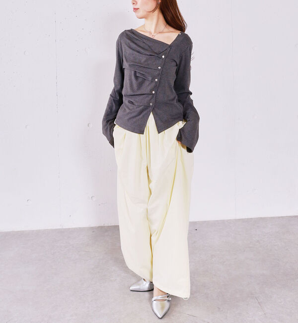 archives「【ＯＮかわ】２ｗａｙアシメボタンカットＴＯＰＳ」|Tシャツ・カットソー|