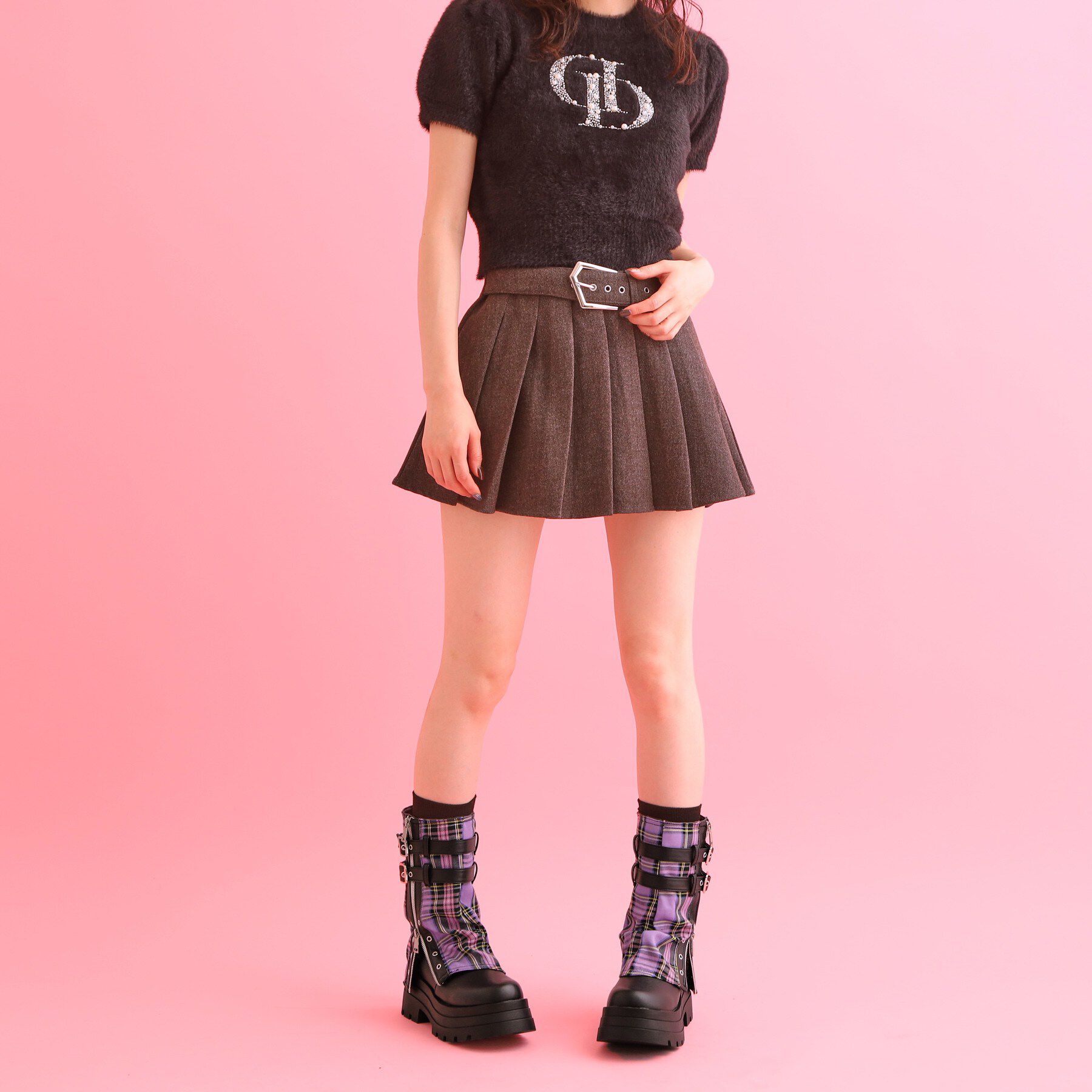csT&P「厚底サイドジップカバーブーツ」|ショートブーツ|