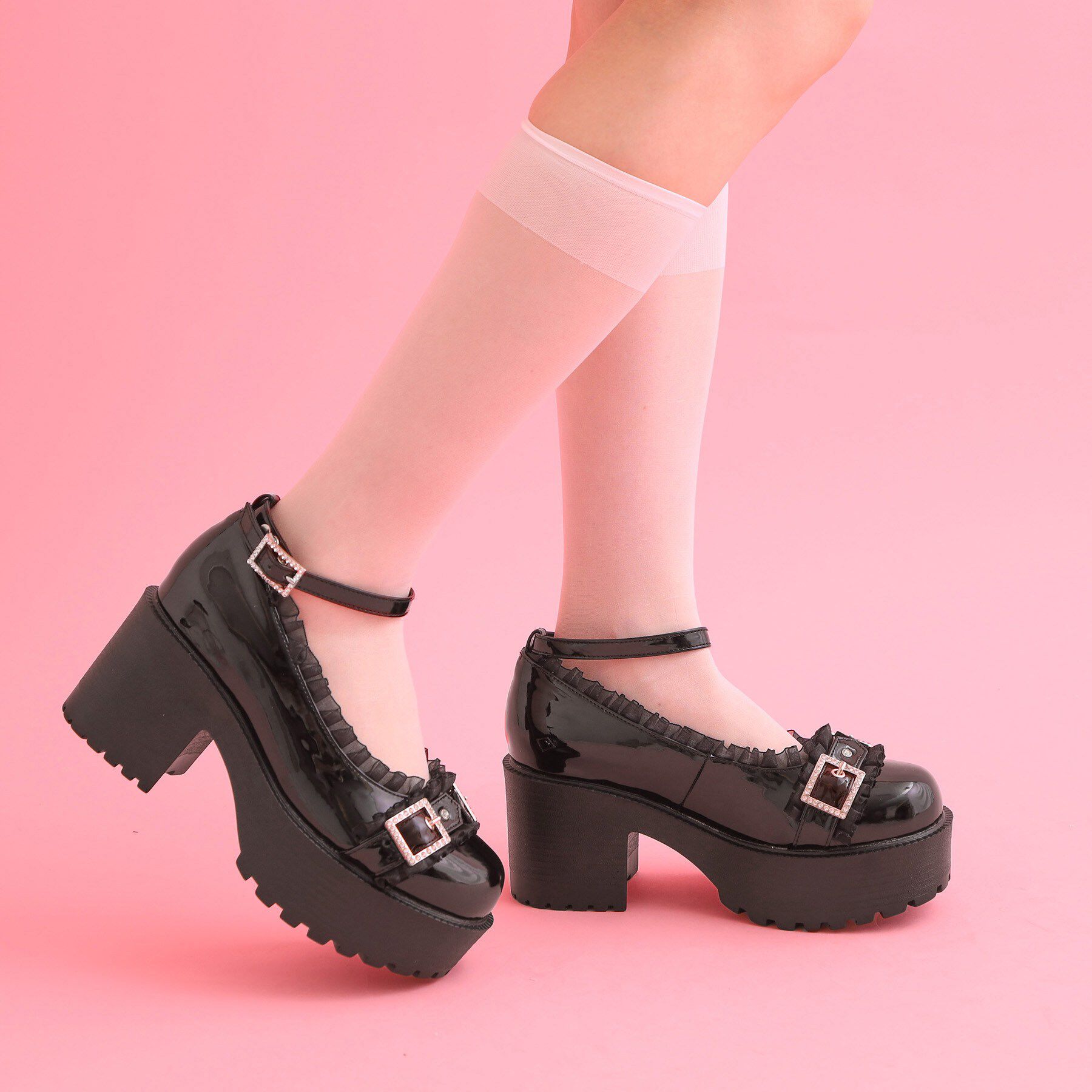 csT&P「厚底フリルロリータパンプス」|パンプス|