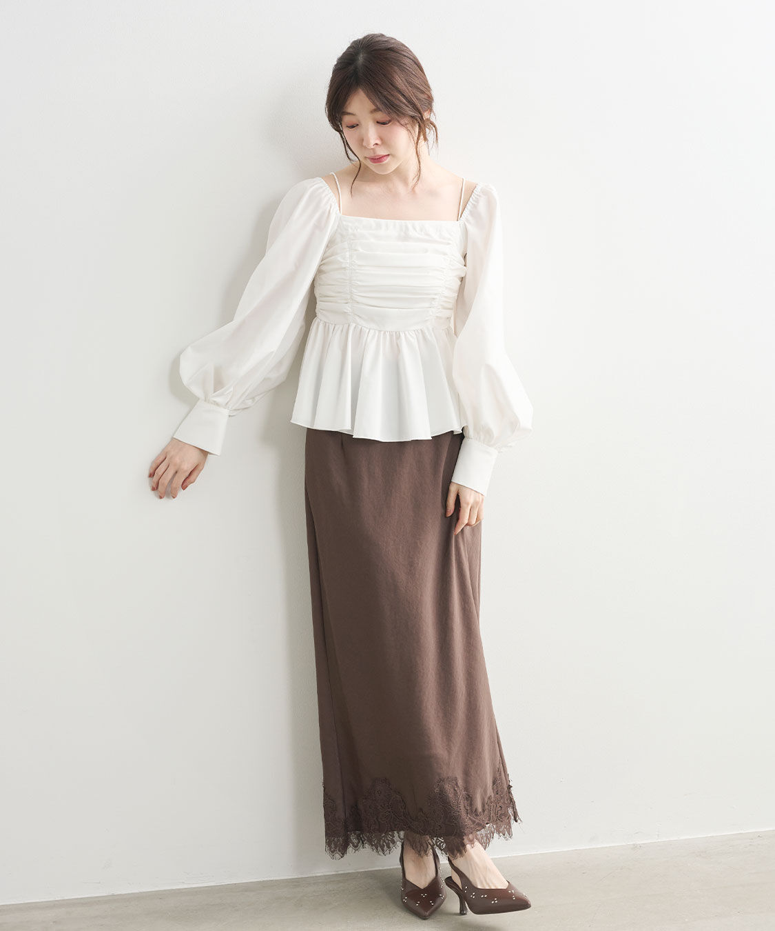 COCO DEAL「オフショルペプラムブラウス」|シャツ・ブラウス|