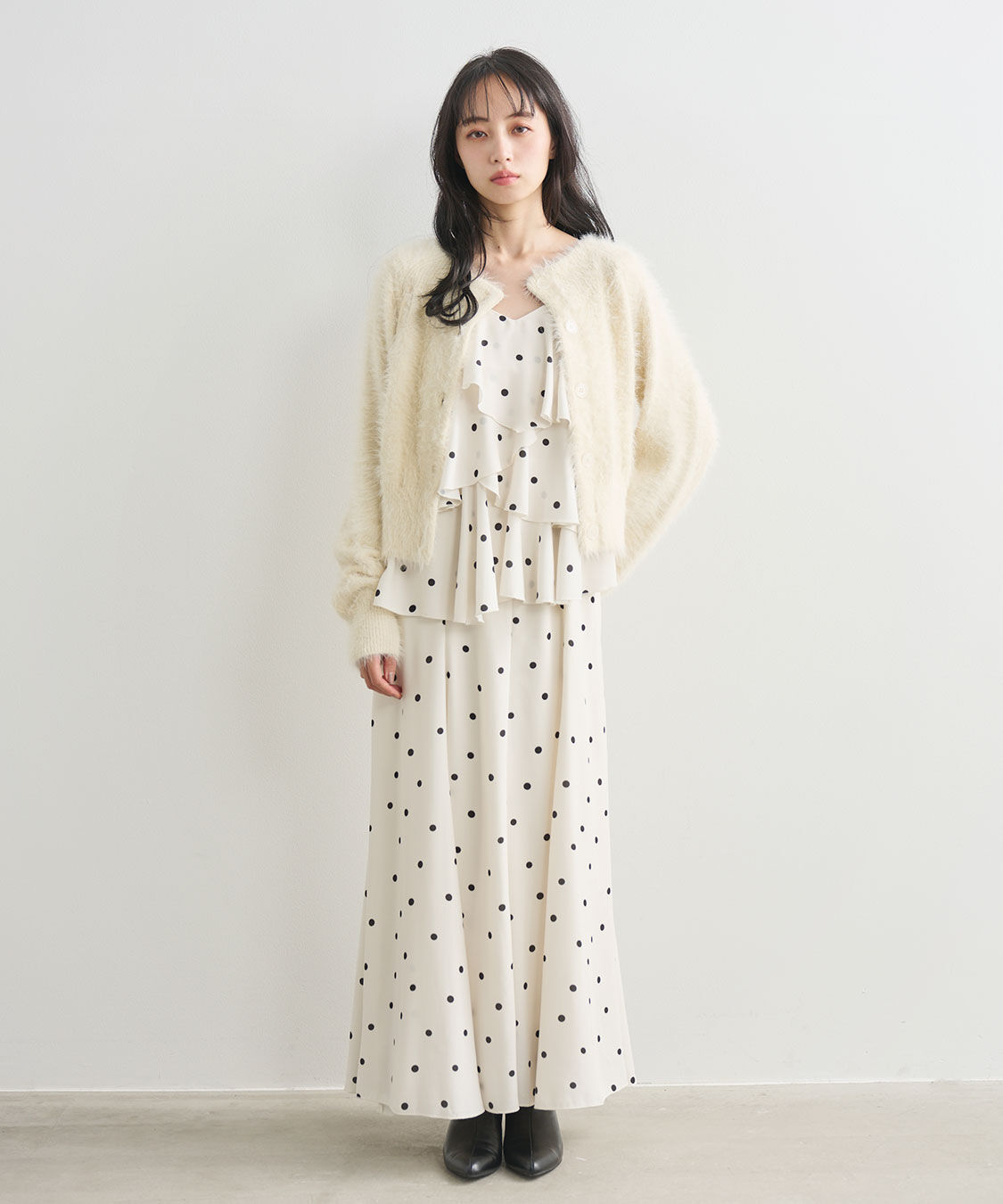 COCO DEAL「ラッフルフレアキャミワンピース」|ワンピース|
