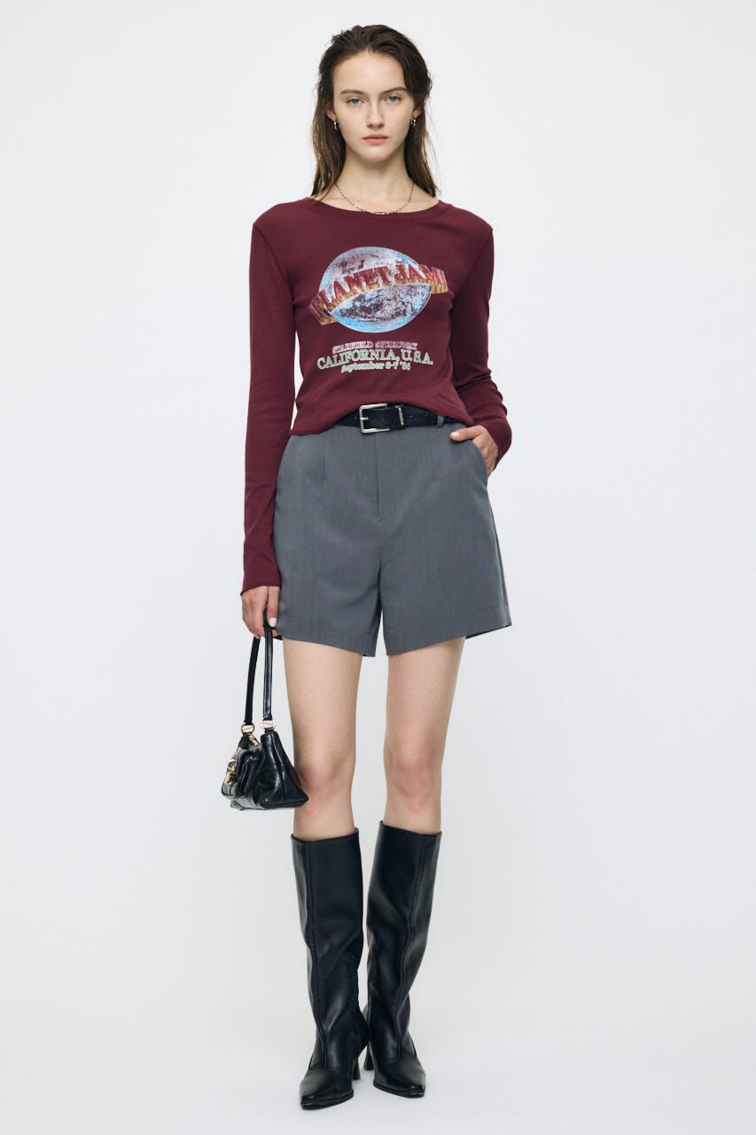 MOUSSY「HIGH WAIST ショーツ」|その他|GRY