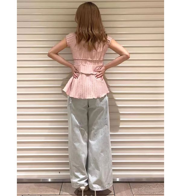 CALNAMUR「アシンメトリーヘムウェーブトップス」|Tシャツ・カットソー|