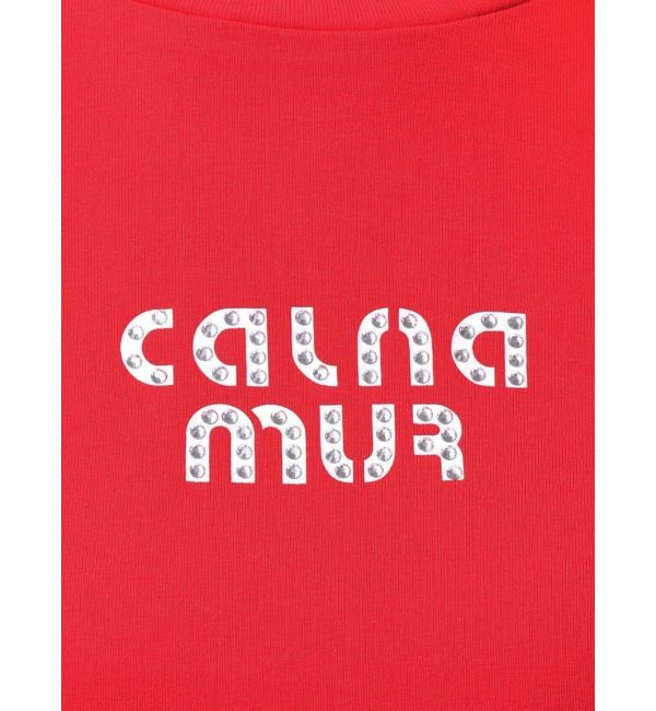 CALNAMUR「ビジューロゴコンパクトTシャツ」|Tシャツ・カットソー|
