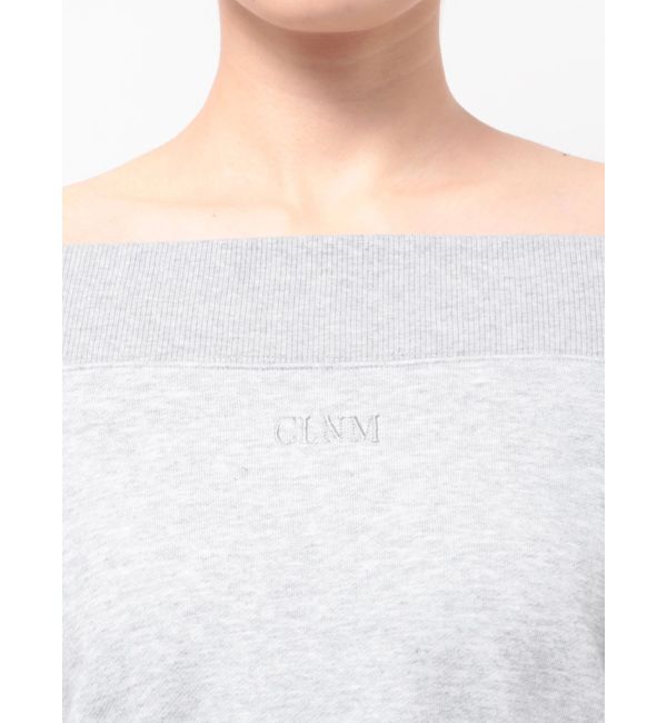 CALNAMUR「ヘムリボンオフショル裏毛トップス」|Tシャツ・カットソー|
