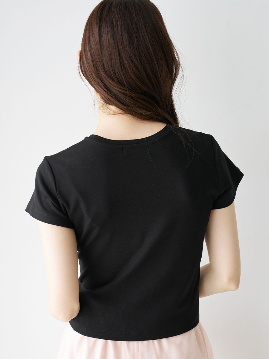 SNIDEL HOME「レースモチーフカットTシャツ」|ルームウェア|