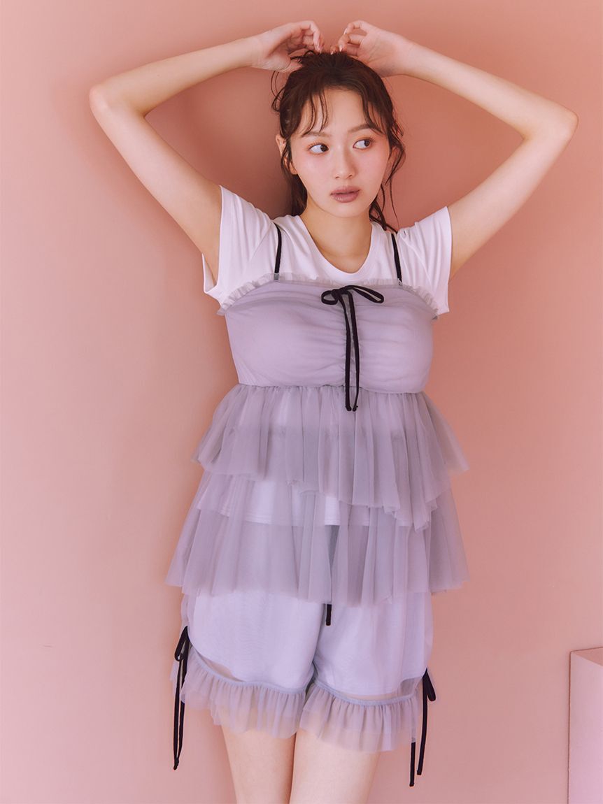 SNIDEL HOME「レースモチーフカットTシャツ」|ルームウェア|