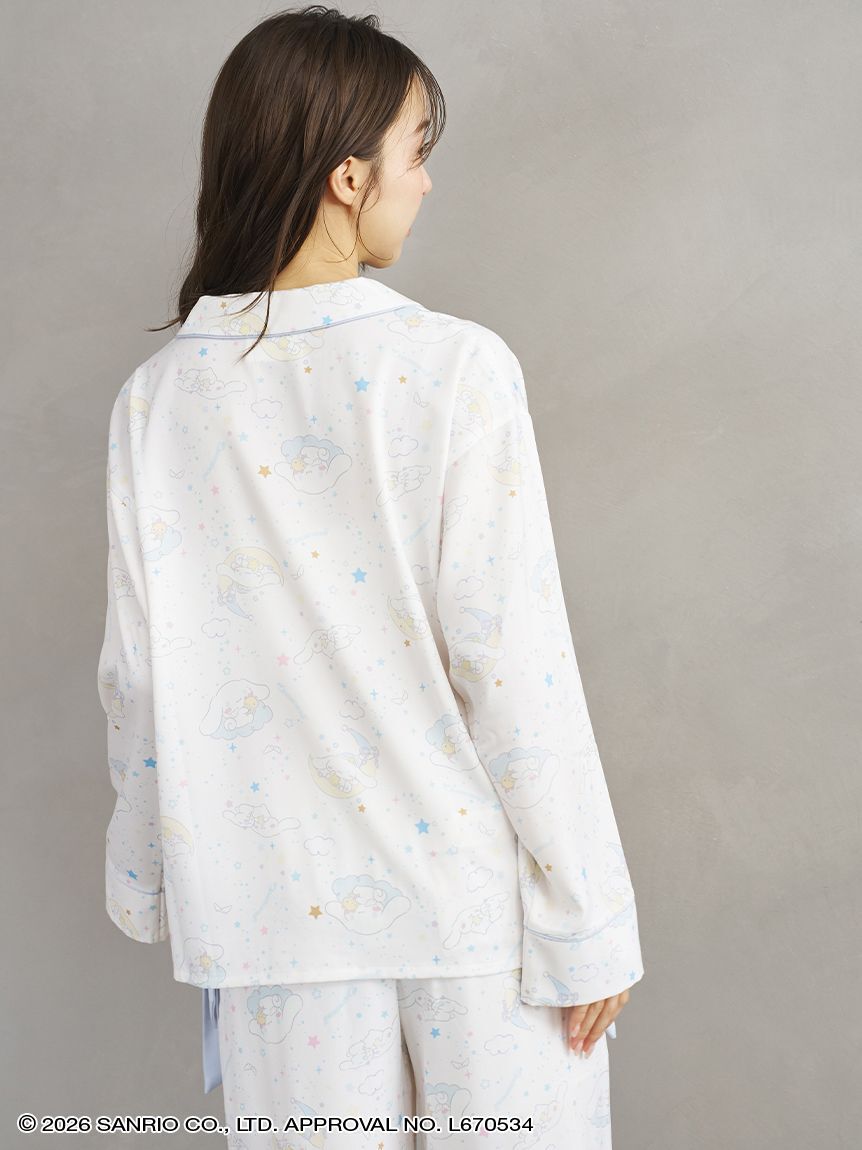 SNIDEL HOME「【Cinnamoroll】サテン開襟シャツ」|ルームウェア|