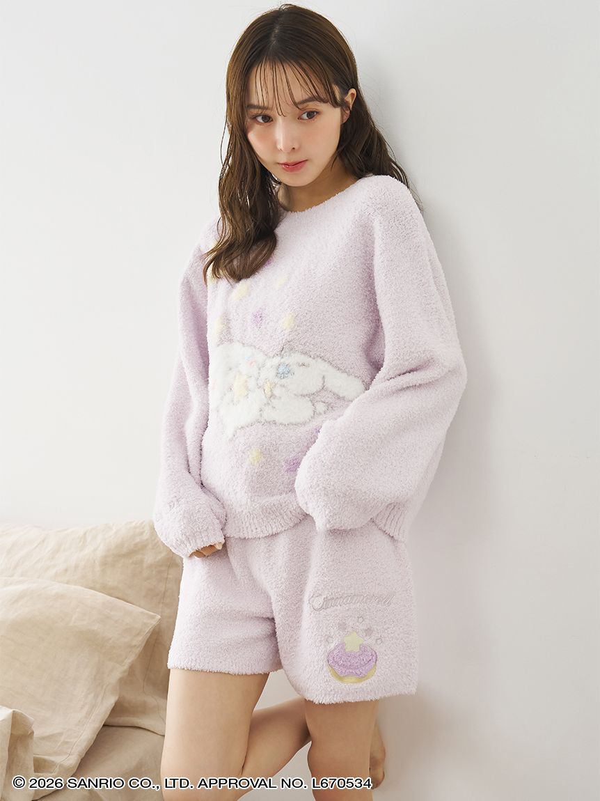 SNIDEL HOME「【WEB限定】【セット商品】【Cinnamoroll】ニットプルオーバー＆ショートパンツSET」|ルームウェア|
